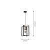 Milagro Lampa Wisząca Ralph 1xE27 MLP3710 CZARNY