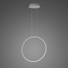 Lampa wisząca Ledowe Okręgi No.1 X 60cm3k srebrna Dali
