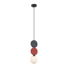 Lampa wisząca Italux PND-59779A-1S-MLTI Czarny, szary, czerwony
