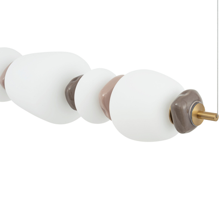 Lampa wisząca Nowodvorski CERAMIC LED 11699 szary, brąz