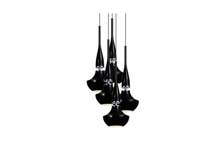 Lampa wisząca TASOS 5 BLACK Azzardo AZ0981 black