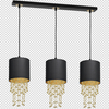 Milagro Lampa wisząca ALMERIA BLACK/GOLD 3xE27 MLP64400 CZARNY / ZŁOTY