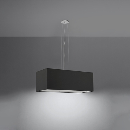 Sollux Lighting Żyrandol SANTA BIS 80 czarny SL.0780
