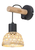Kinkiet Rabalux Rattan 71025 czarny