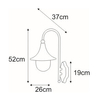 Kinkiet BOSTON Kaja K-8130 CZARNY 