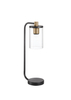 Lampa stołowa TRIEL czarny, mosiądz antyczny 1xE27