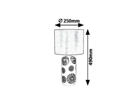 Lampa stołowa Rabalux Ginger 6030 złoty