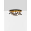 Lampa sufitowa Luces Exclusivas SARDUNO LE45142 złoty i odcienie złota, szary i odcienie szarości
