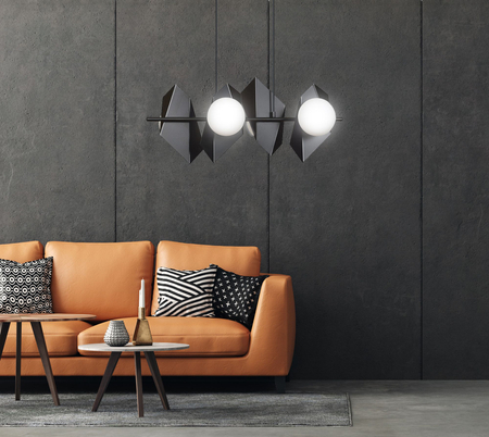 Lampa wisząca DRIFTON 4 BLACK Emibig 636/4 biały/czarny