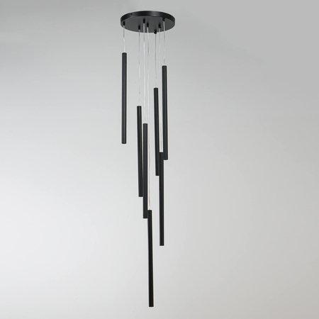 Lampa wisząca Lungo 7xG9 czarna LP-894/7P BK