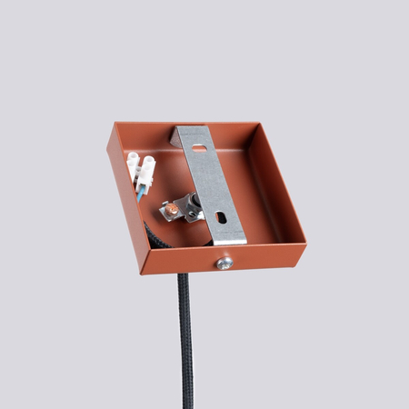 Sollux Lighting Lampa wisząca LAGOS 1 ochra czerwona SL.1489