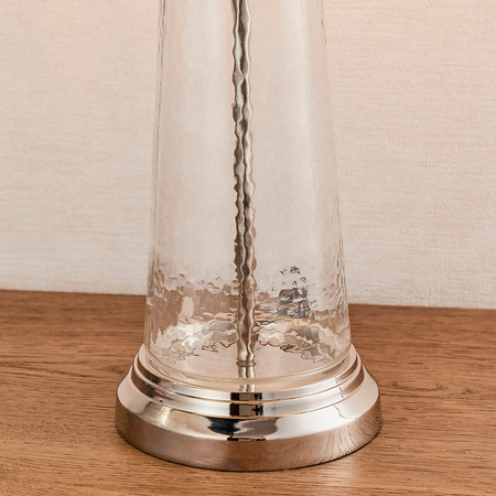 Lampa stołowa Endon Lighting Winslet 90545 nikiel