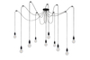 Lampa wisząca Lucide FIX czarny 8408/10/30