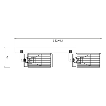 Milagro VERTICAL WHITE SPOT 2xGU10 ML0305 BIAŁY