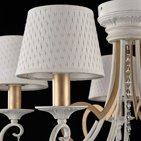 Żyrandol Maytoni ARM548-05-WG Enna - Biały z dodatkiem złota