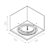 Spot AQForm Squares 111X1 Surface Biały Struktura