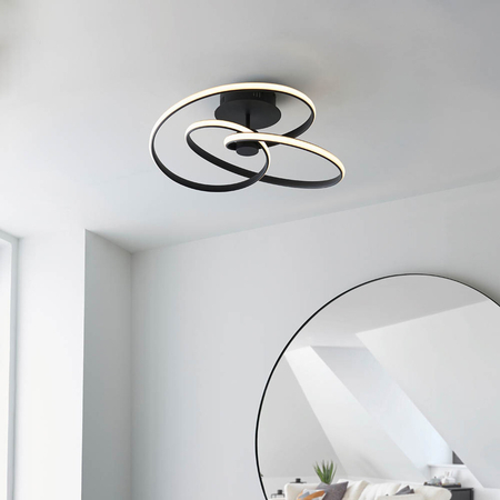Lampa sufitowa Endon Lighting Dune 97633 biały/czarny