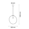 Lampa wisząca ORTIGA 2 300mm Shilo 5152