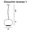 Lampa wisząca Foscarini 210071E-05 Chouchin 1 reverse