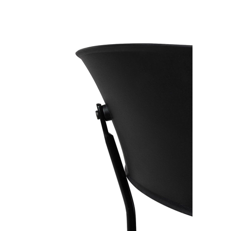 Krzesło JETT czarne - polipropylen, metal