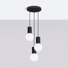 Sollux Lighting Lampa wisząca HALO 3P czarna SL.1715