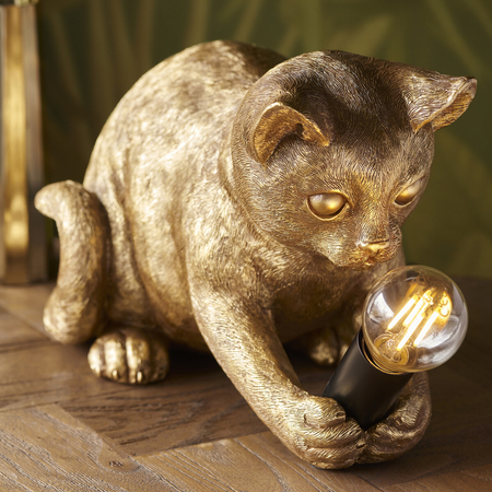 Lampa stołowa Endon Lighting Kitten 107389 złoty