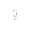 Lampa wisząca Luces Exclusivas SARMENA LE45354 drewno jasne i ciemne, czerwony