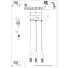 Sollux Lighting Lampa wisząca LAMI 3L biały SL.1688