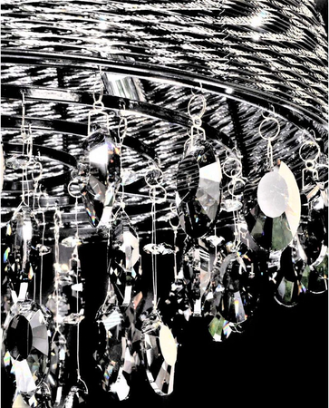 Lampa wisząca Lumina Deco LDP-0276-5-BK Leonella