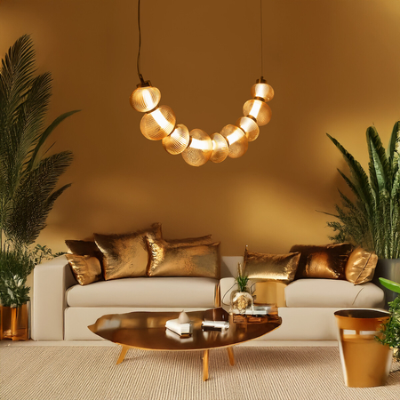 Milagro Lampa wisząca BOLLA GOLD 36W LED ML1428 ZŁOTY