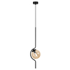 Lampa wisząca Kaja VELA K-5335 bursztynowy, czarny