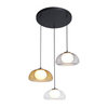 Lampa wisząca Italux Ainale PND-54637-3-BK-SG Czarny