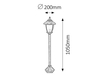 Lampa zewnętrzna Rabalux Madrid 8480 złoto antyczne