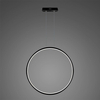 Nowoczesna lampa Ledowe Okręgi No.1 X 100cm czarna 3k ściemnialna