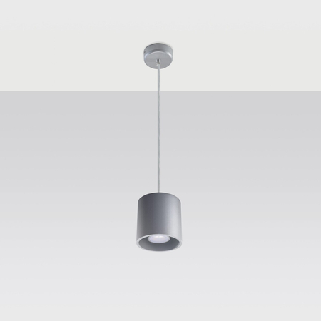Sollux Lighting Lampa wisząca ORBIS 1 szary SL.0052