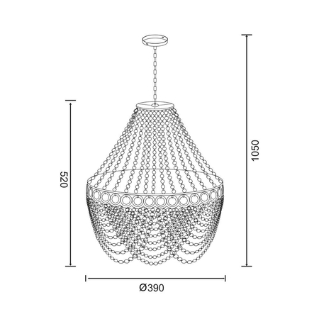 Lampa wisząca Zuma Line YSC04 Ceuta