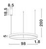 Lampa wisząca Luces Exclusivas BARI - biały mat LE43257