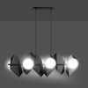 Lampa wisząca DRIFTON 6 BLACK Emibig 636/6 biały/czarny