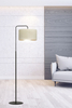 Lampa podłogowa HILDE LP1 BL WHITE Emibig 1052/LP1 biały/czarny