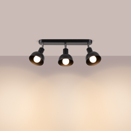 Sollux Lighting Plafon ELBA 3 czarny SL.1318