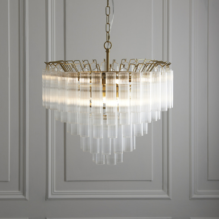 Lampa wisząca Endon Lighting Toulouse 114199 mosiądz