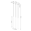 Sollux Lighting Lampa wisząca PASTELO 3L beton SL.1272