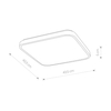 Plafon Nowodvorski 8113 Agnes  Square LED white 32W
