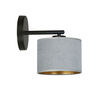 Kinkiet HILDE K1 BL GRAY Emibig 1050/K1 czarny/chrom
