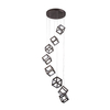 Lampa wisząca STRANGE 8 Azzardo AZ3151 black