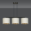 Lampa wisząca HILDE 3 BL WHITE Emibig 1052/3 biały/czarny