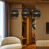 Lampa wisząca PIANO 3 Emibig 1183/3 czarny/złoty
