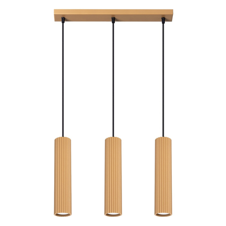Sollux Lighting Lampa wisząca KARBON 3L złoty SL.1556