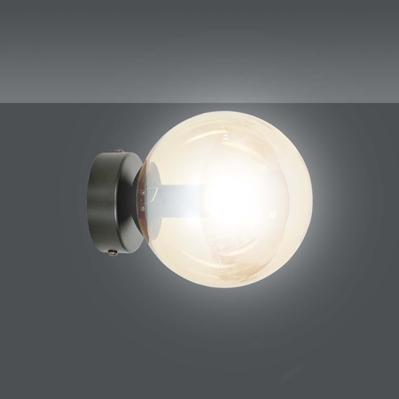Lampa wisząca ROSSI K1 BL MIODOWY Emibig 876/K1 czarny/złoty