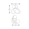 Kinkiet Zuma Line MB4922-2-EBGN NISYRO KINKIET